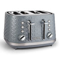 Morphy Richards Vector 4-Slice Toaster | High Gloss Geometric Design – Grey