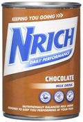 Nrich Chocolate Milk Drink Powder - 400g Instant Mix Tins (Pack of 12)