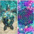 Microfibre Beach Towel 71"X32" Quick Dry Lightweight 2 Pcs Sand Free Extra Large Thin Towels Travel Essentials For Adults Womens Swim Bath - image 1