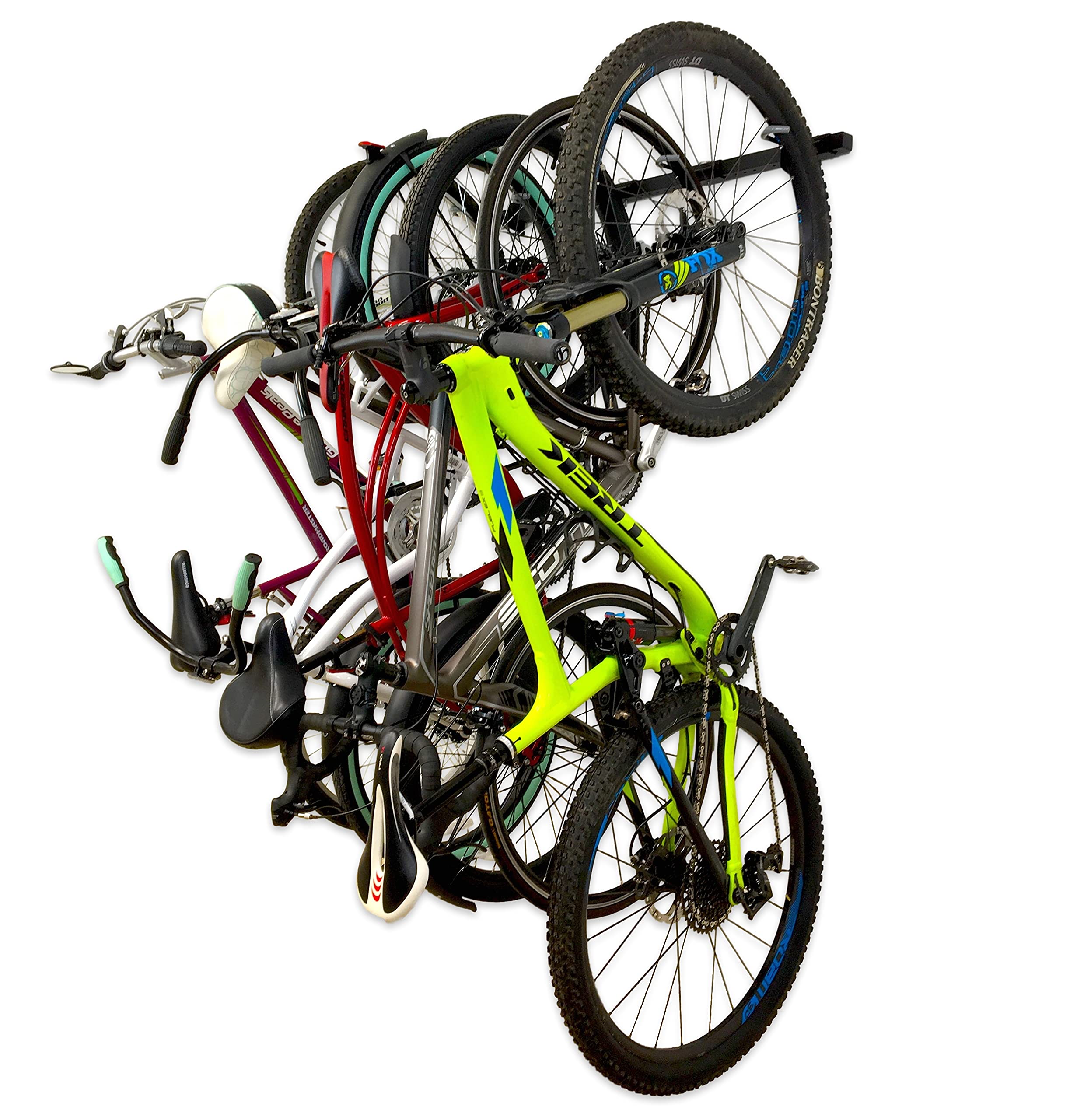 StoreYourBoard 5 Bike Storage Rack | Heavy-Duty Steel Wall Mount Organizer