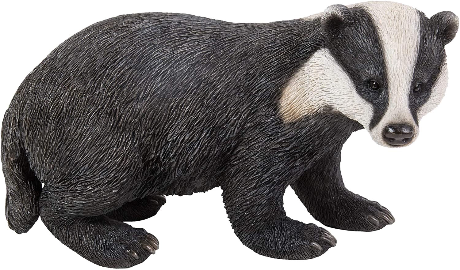 Jolof Store Lifelike Badger Garden Ornament – Hand Painted Resin Statue
