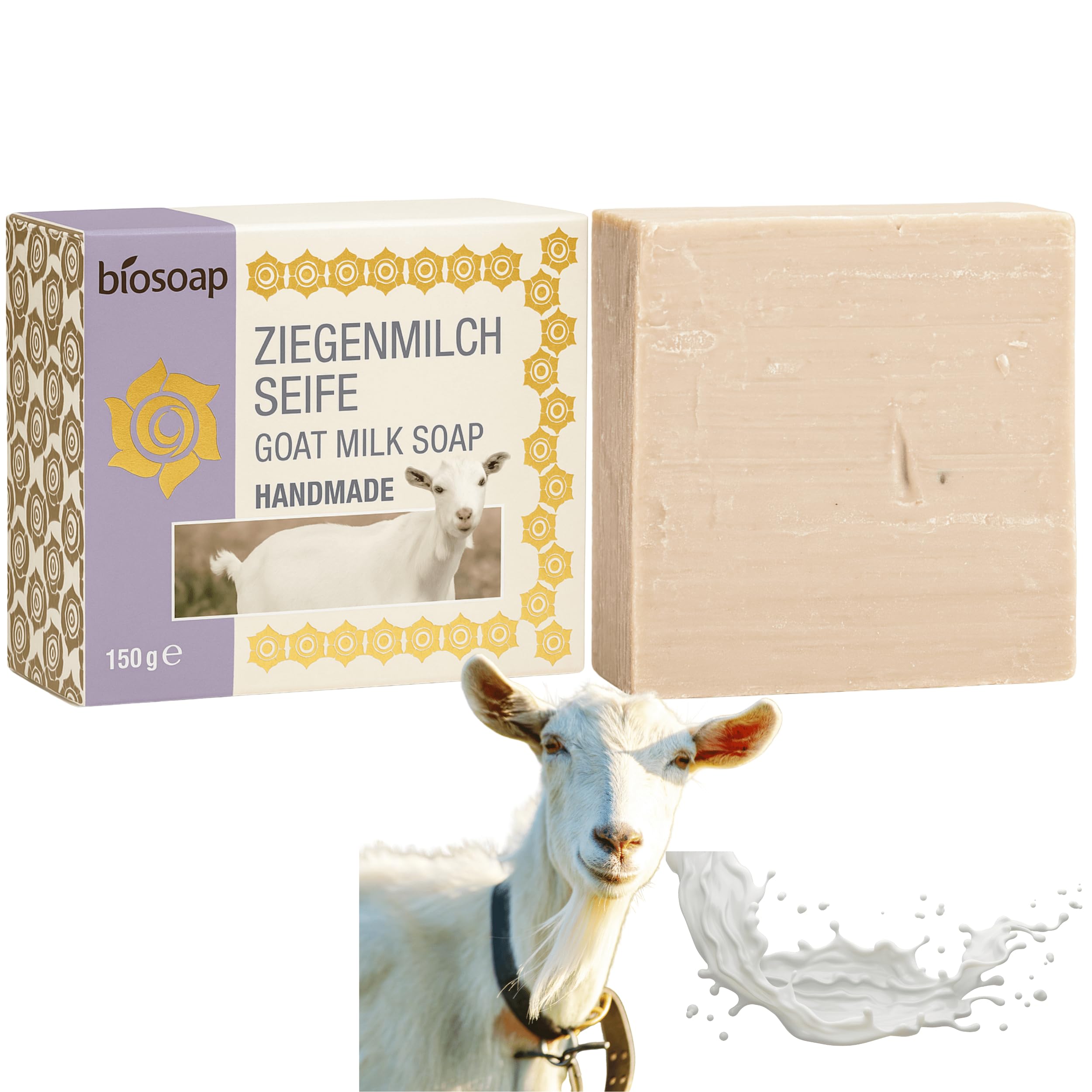Handmade Goat Milk Natural Soap – 150g Plastic-Free Bar