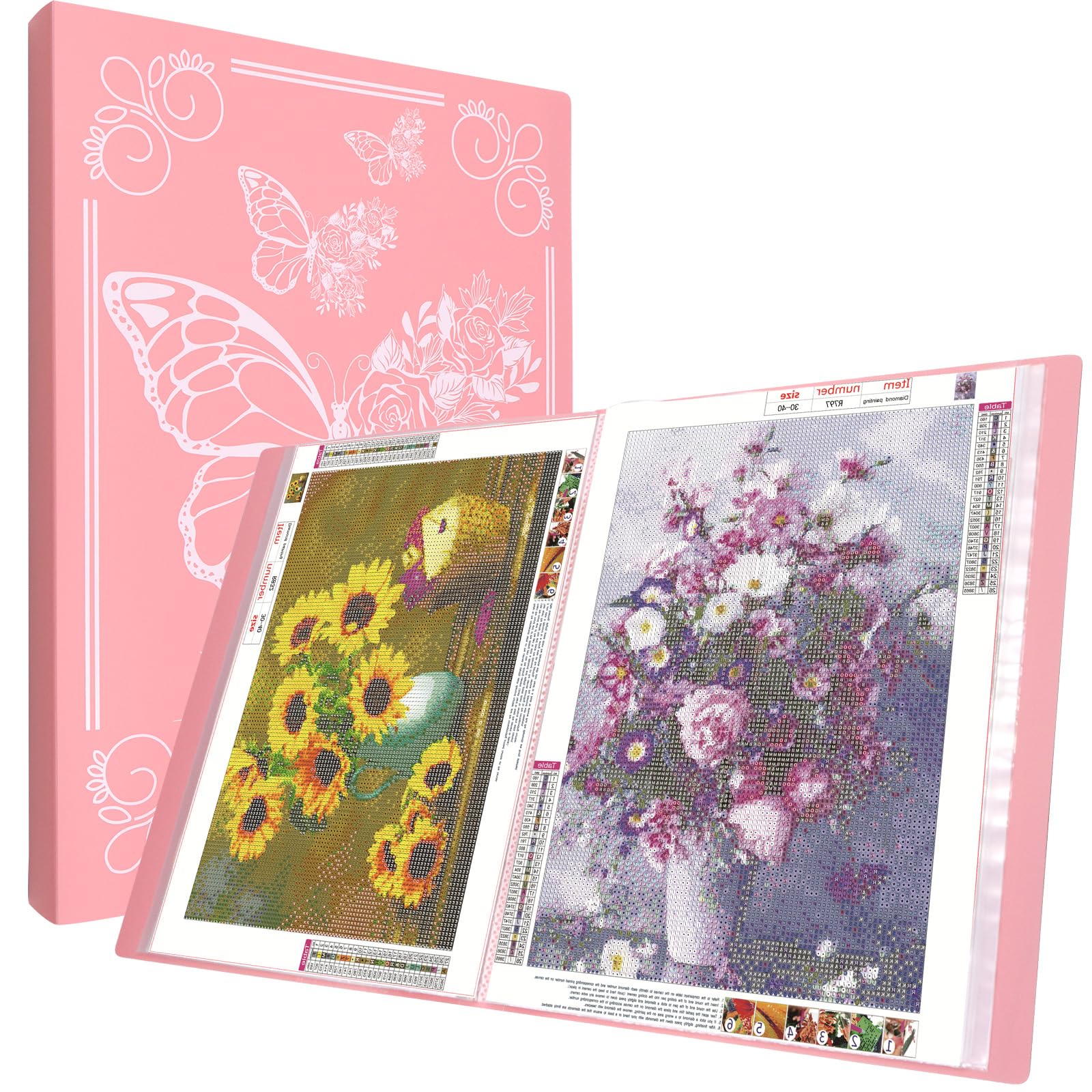 SPOKKI A3 Diamond Painting Storage Album | 60 Pockets Art Portfolio Case