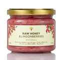 Earthbreath Raw Honey with Lingonberries – 100% Natural Superfood 400g