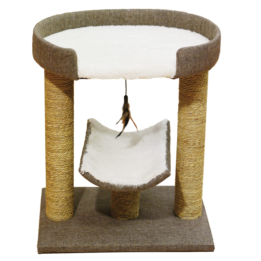 Rosewood Saffron Cat Scratcher Post | 3-in-1 Activity Center with Toy