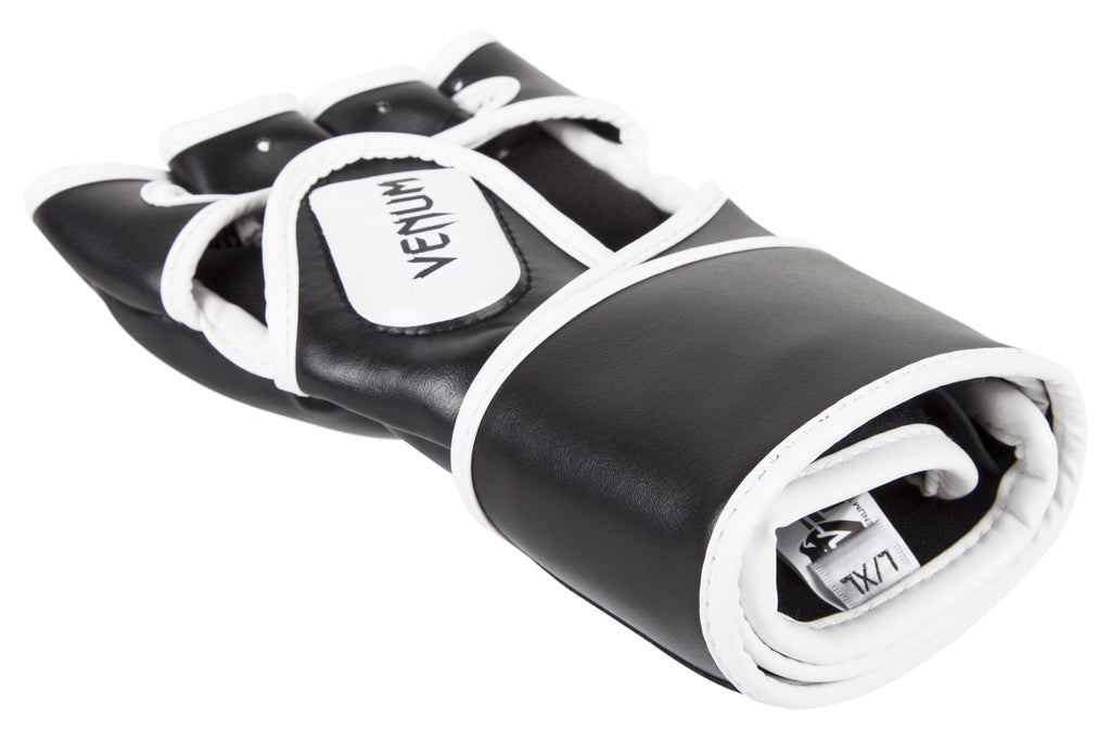 Venum Challenger MMA Gloves – Black PU Leather Sparring Gear - Small