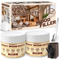 Jolof Store Epoxy Wood Putty Filler Kit – 32oz Stainable White Repair