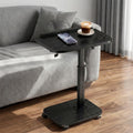 Lubeau Adjustable Side Table with Wheels, C Shaped Side Table Adjustable Height 180° Flip-Over Panel Design, End Table with Phone/Tablet Slot - image 1