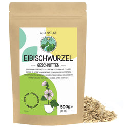 Alpi Nature Marshmallow Root Tea – 500g Cut Unpeeled Loose Leaf Herb