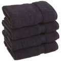 Jolof Store Egyptian Cotton Hand Towel Set – Navy Blue, 4-Piece