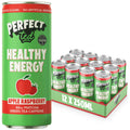 PerfectTed Apple Raspberry Energy Drink - Natural Green Tea - 12 x 250ml