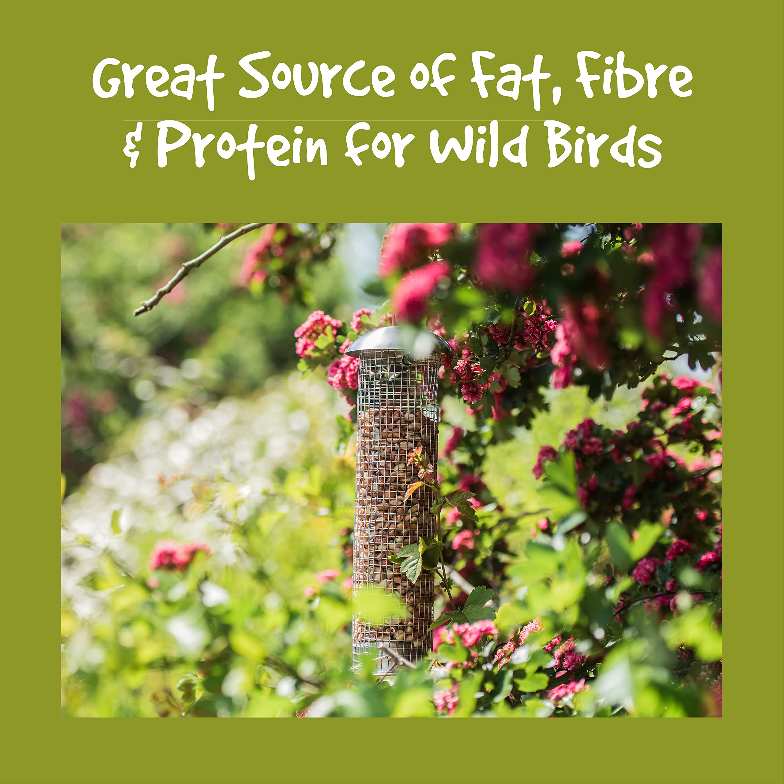 Split Peanuts for Wild Birds – 12.55kg High Protein Bird Food