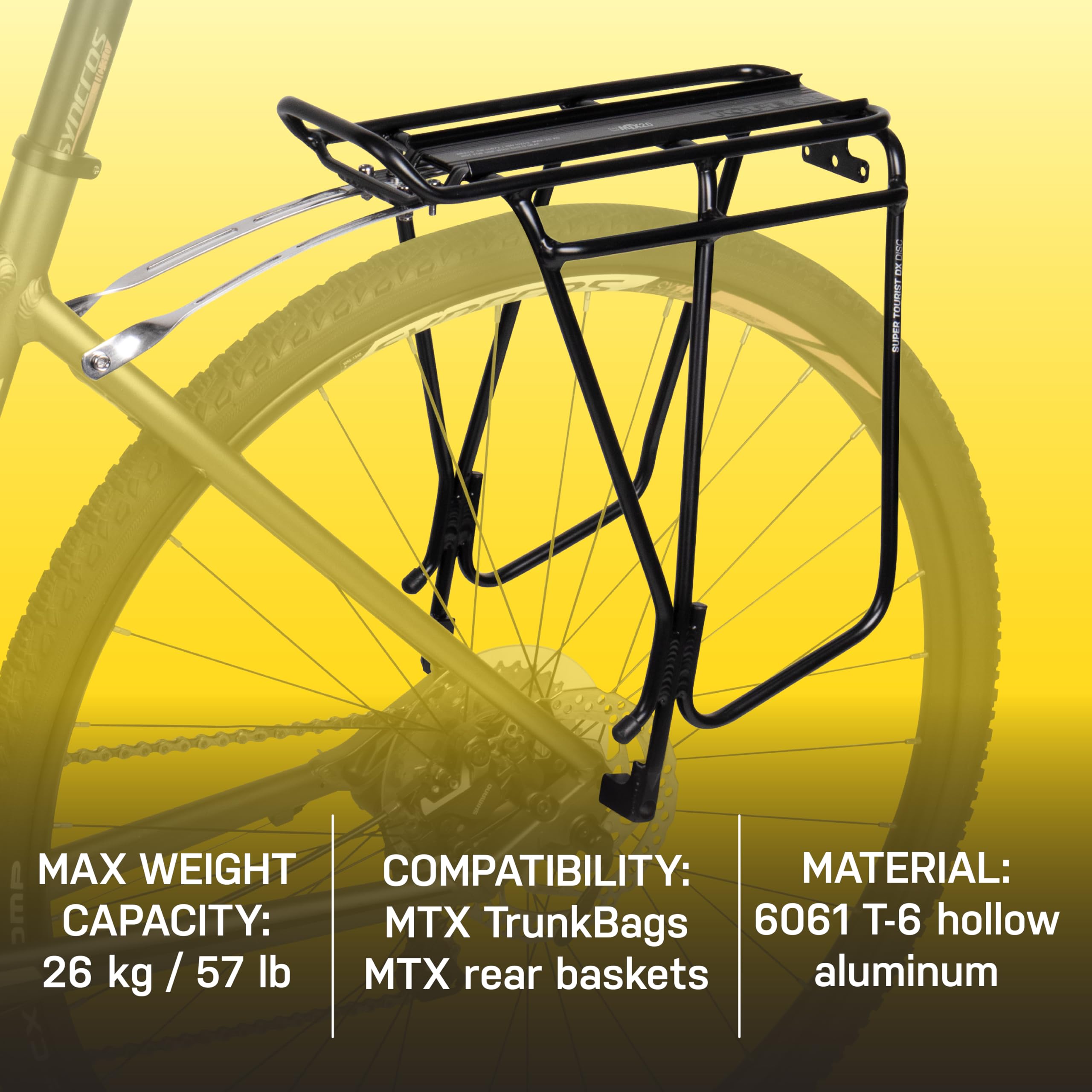 Topeak Super Tourist DX Rear Rack | Disc Brake & MTX Compatible