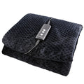 Schallen Heated Electric Throw Blanket - Waffle Fleece with 10 Heat Settings