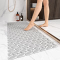 XIYUNTE Large Non Slip Shower Mat – 90x40cm Anti Mould Bath Mat, Grey
