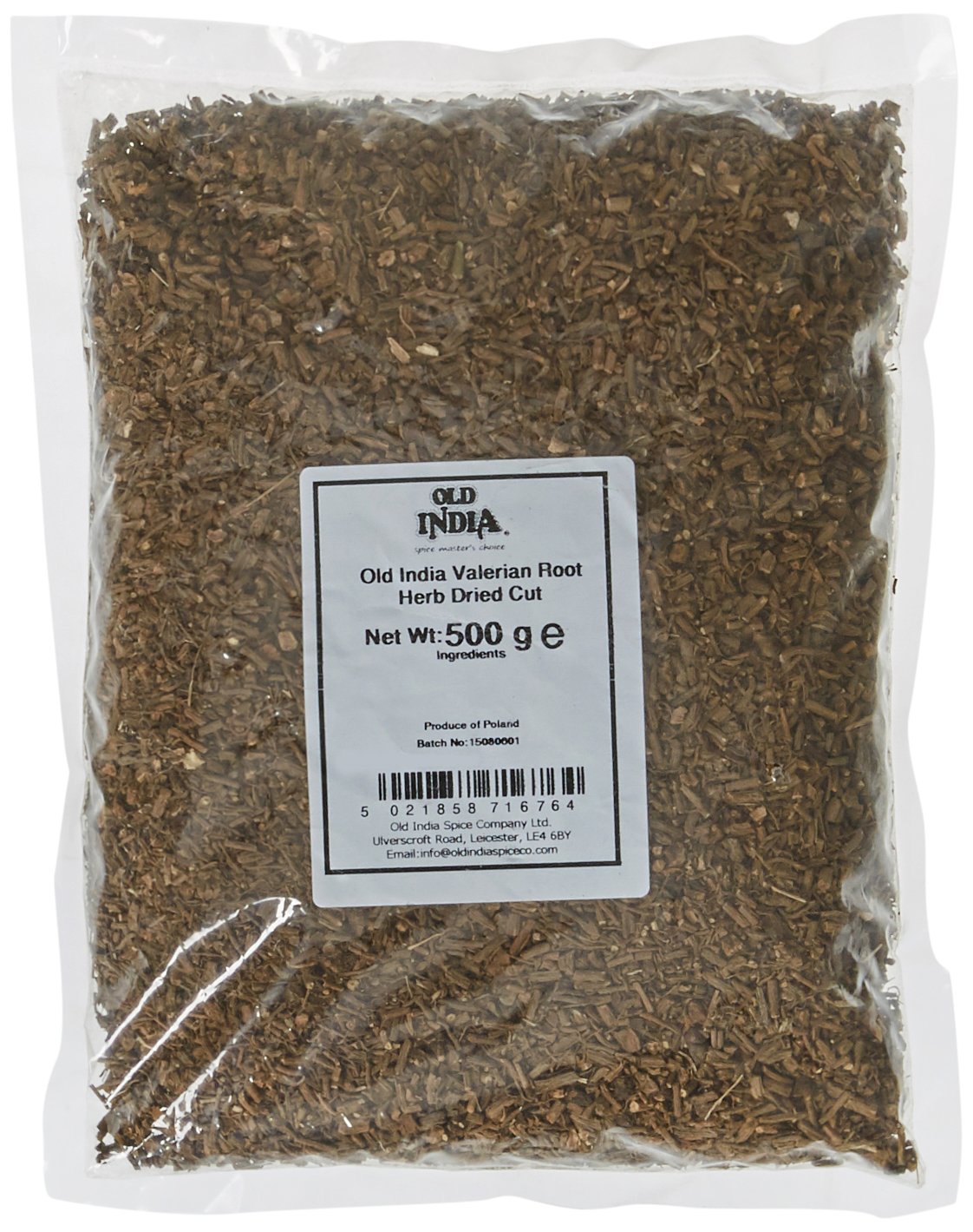 Old India Valerian Root Herb – Dried Cut Natural Relaxation Aid, 500g