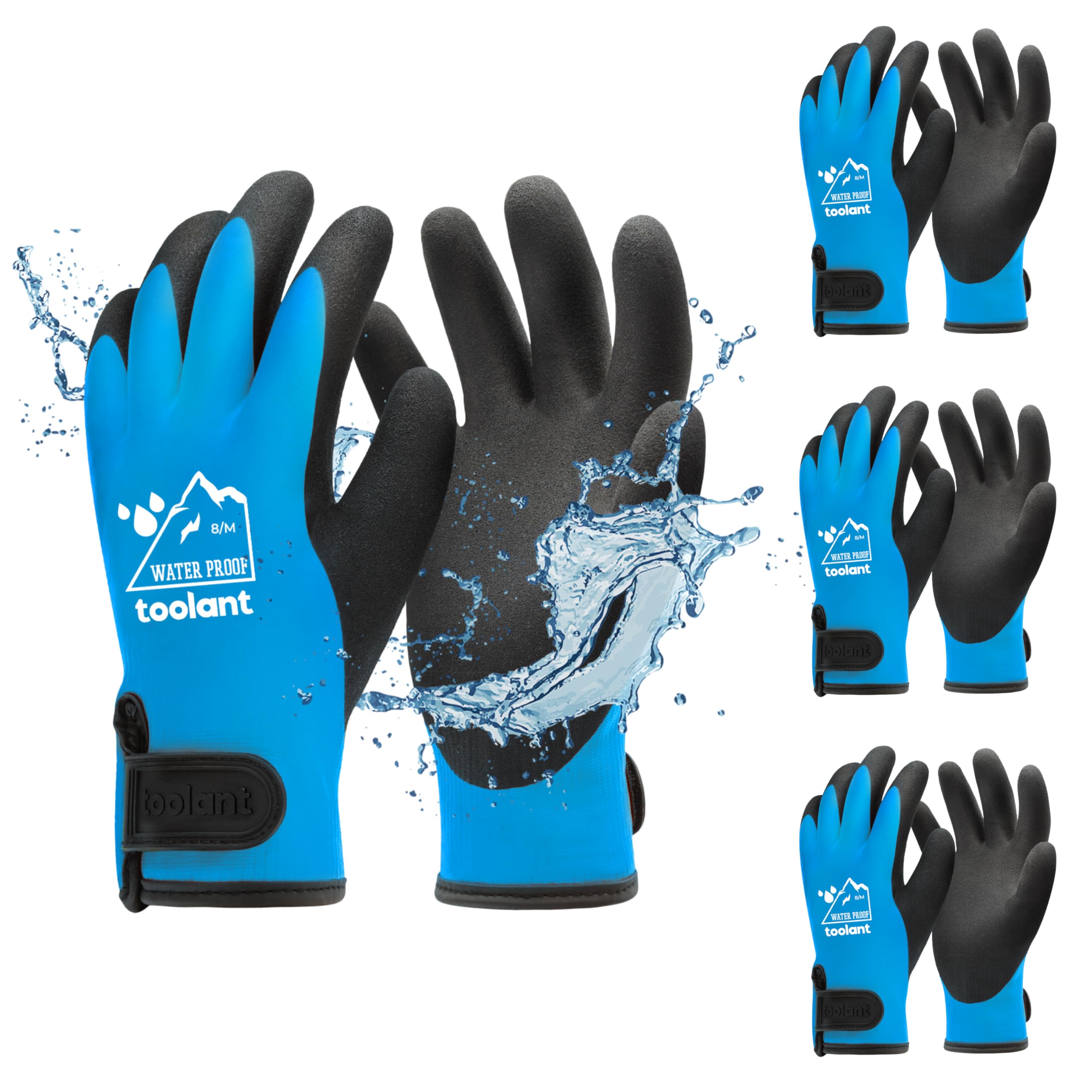 toolant Waterproof Winter Work Gloves – 3 Pairs Thermal Insulated