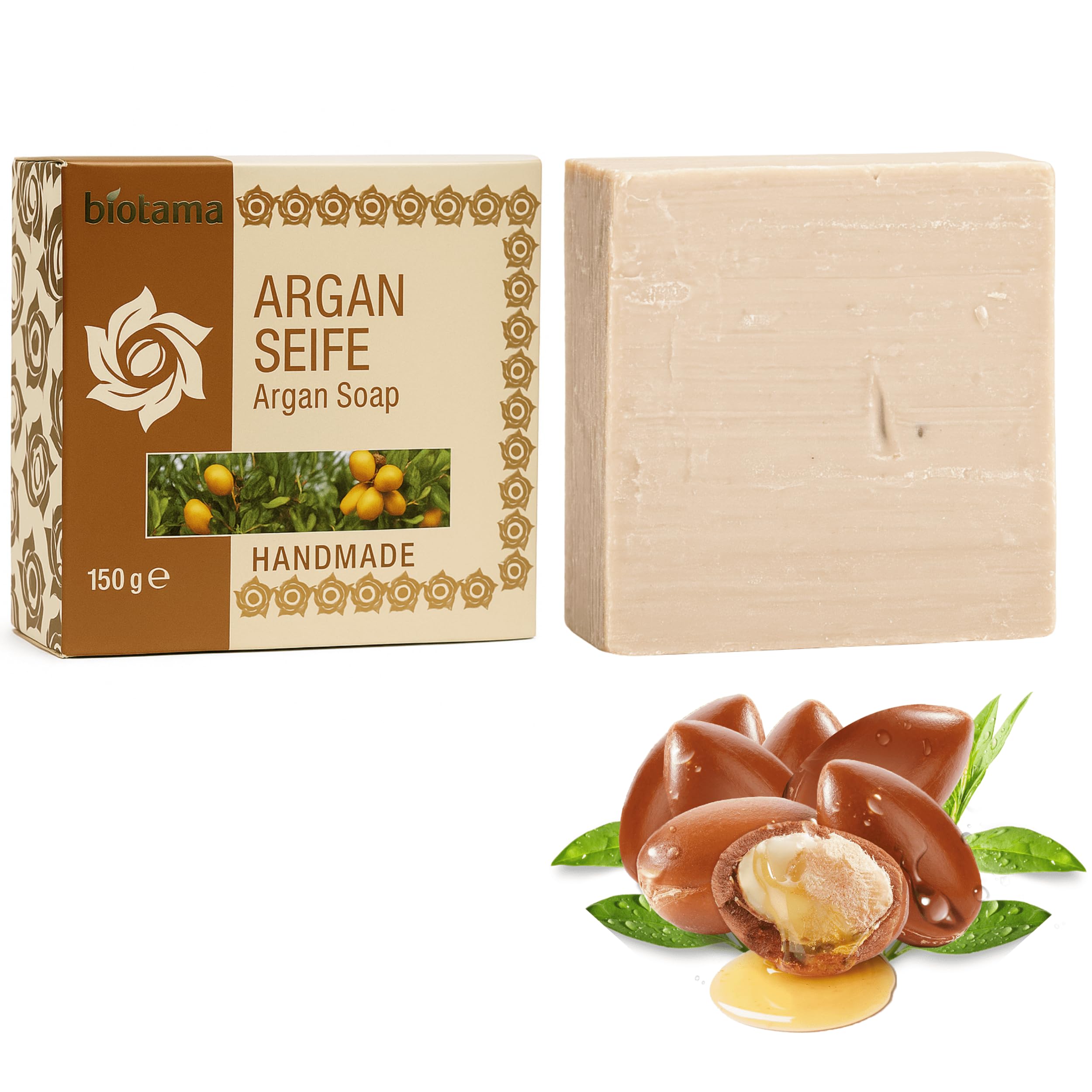 Jolof Store Handmade Argan Oil Soap – 150g Natural Plastic-Free Bar