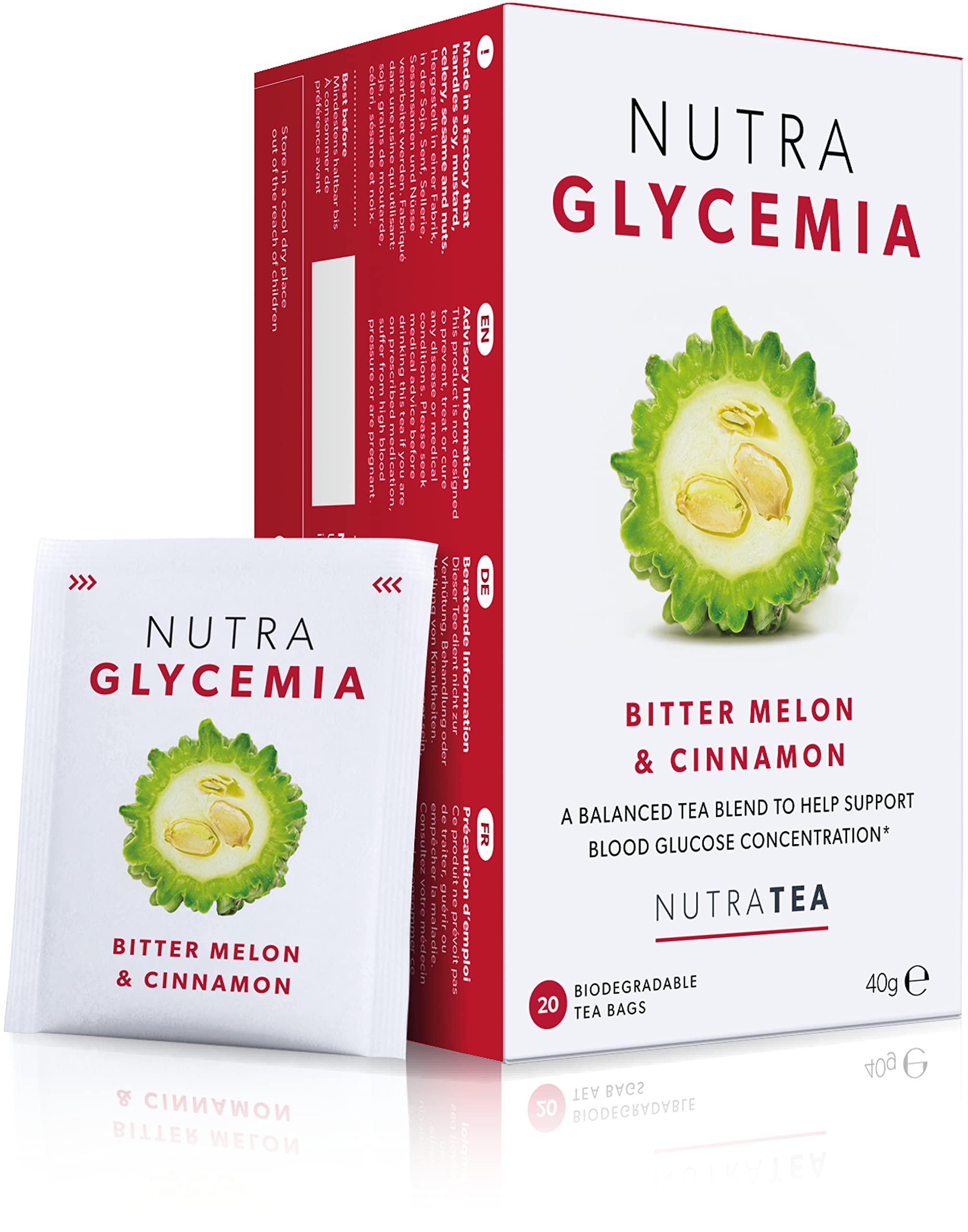 Nutra Tea Nutraglycemia Blood Glucose Tea - Herbal Infusion - 60 Bags