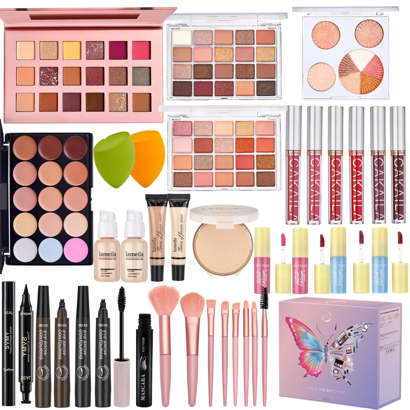 All in One Makeup Kit | Full Cosmetic Gift Set for Women