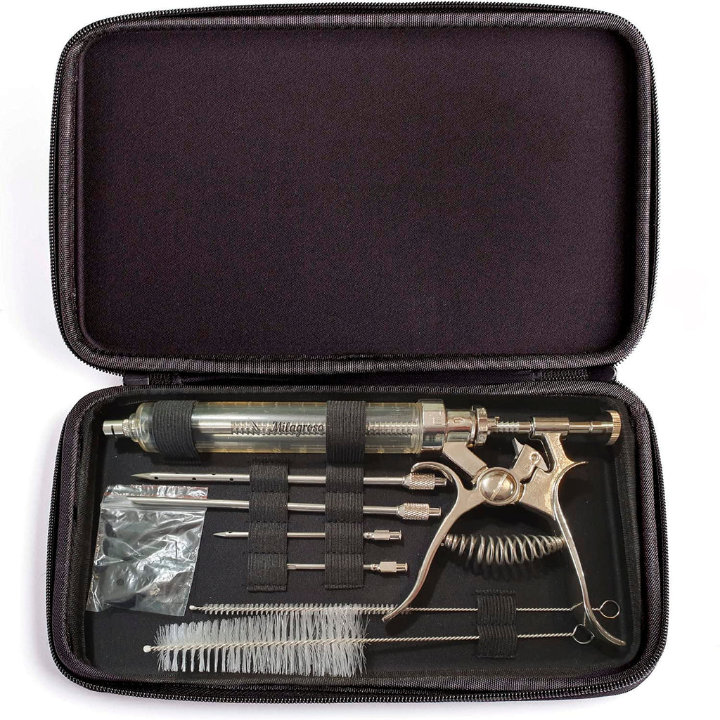 Stainless Steel Meat Injector Kit with 3 Marinade Needles