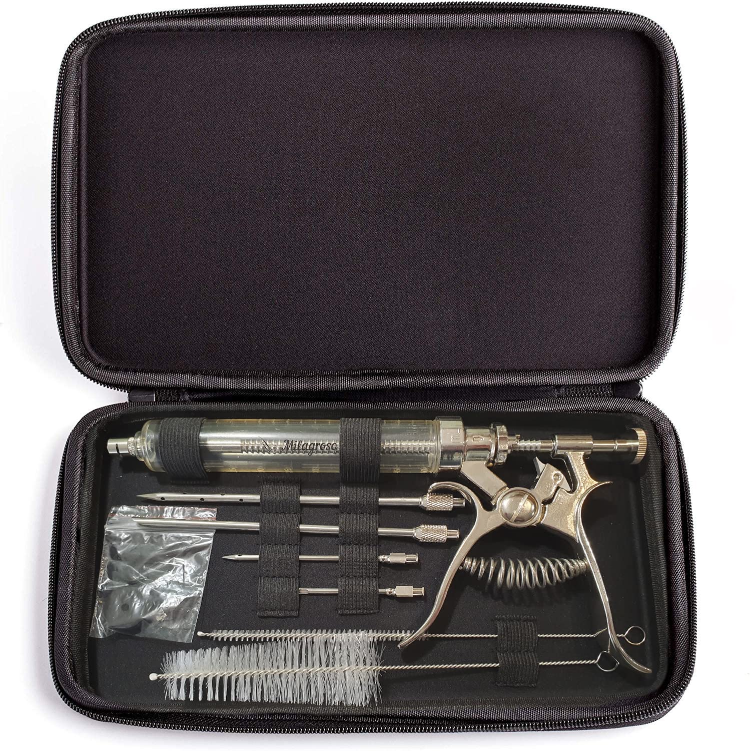 Stainless Steel Meat Injector Kit with 3 Marinade Needles
