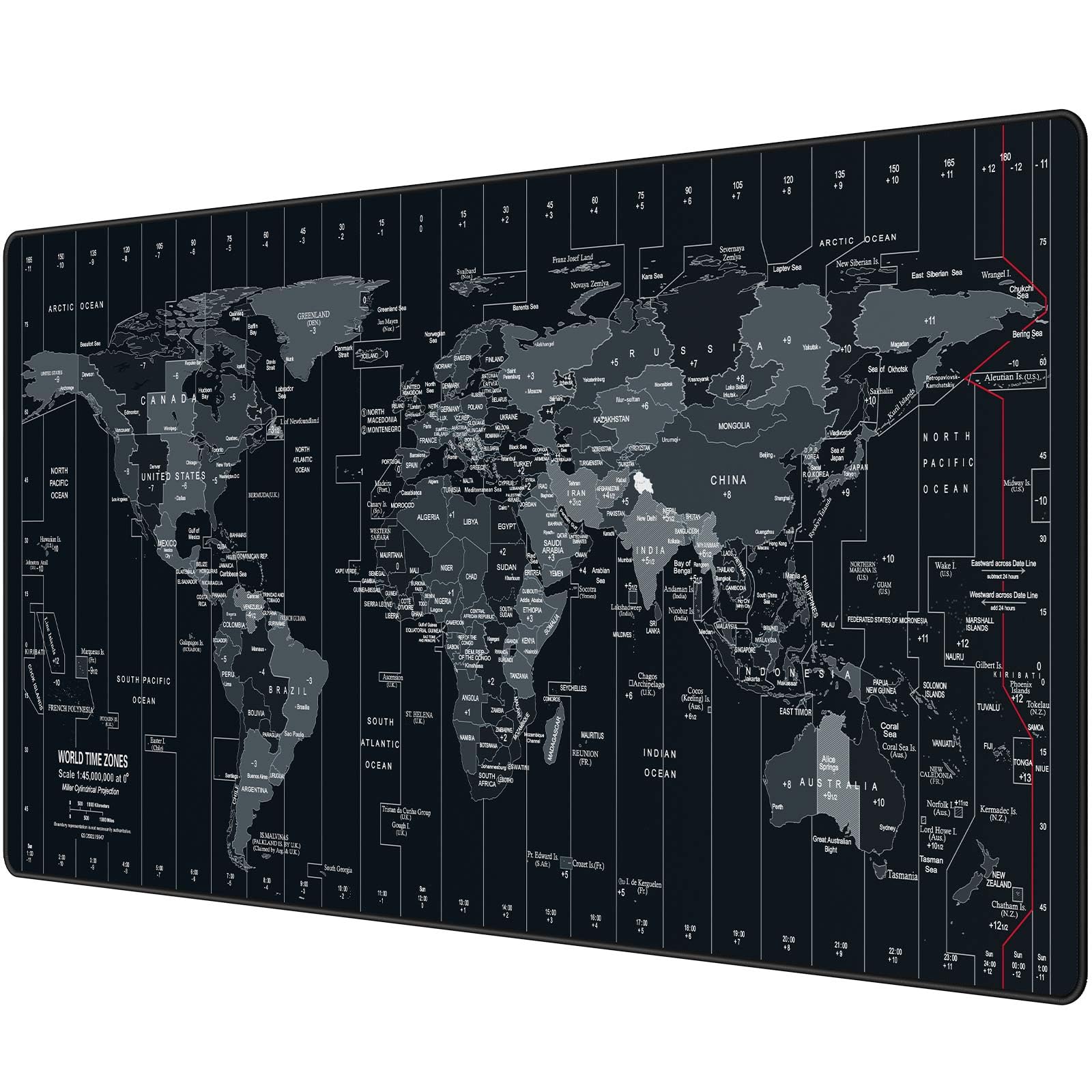 Anpollo Extended Gaming Mouse Pad | Large Non-Slip Desk Mat - World Map
