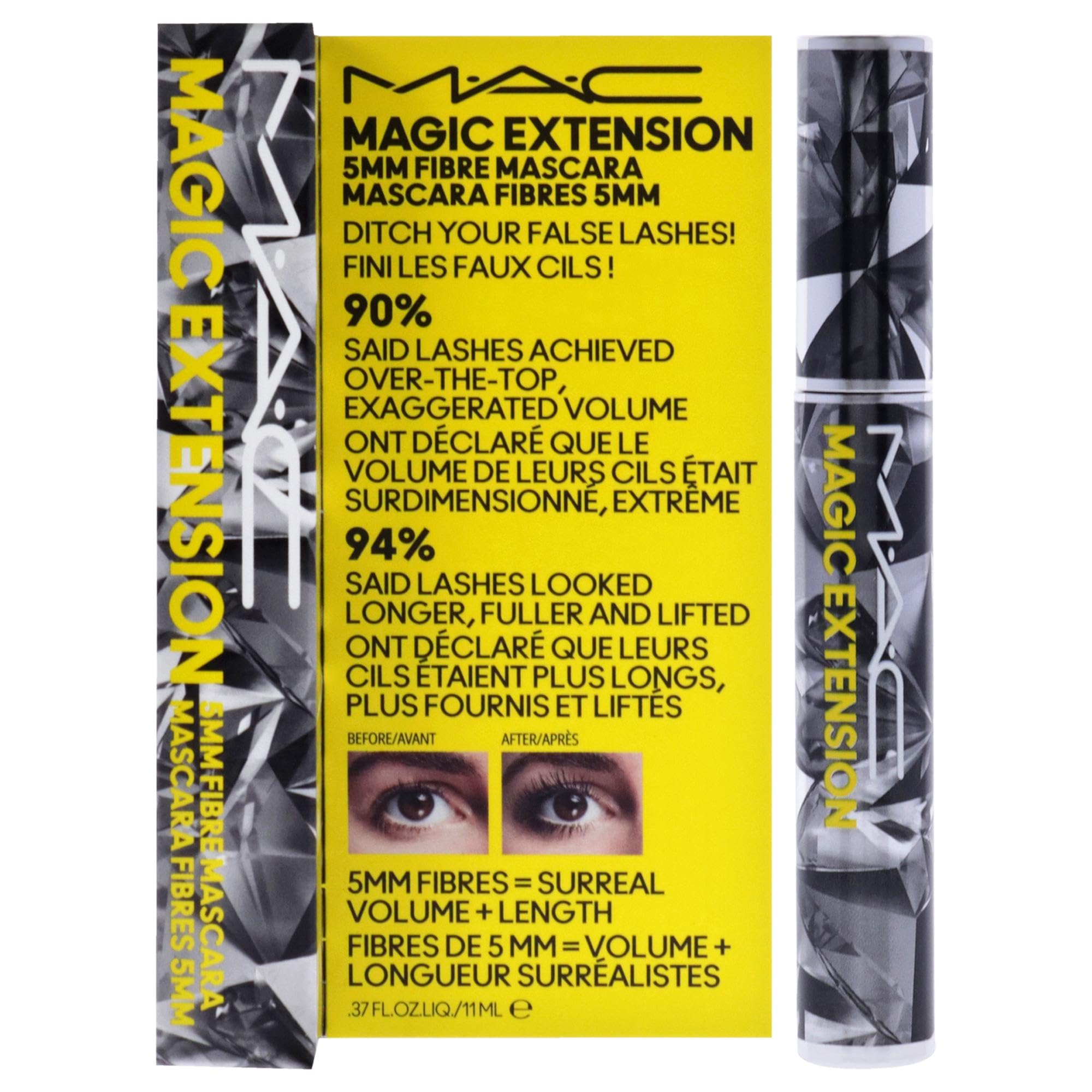 MAC Magic Extension Mascara – Lengthening and Volumizing Eye Makeup, 11ml