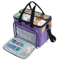 Teamoy Yarn Storage Bag – Portable Knitting & Crochet Organizer, Purple