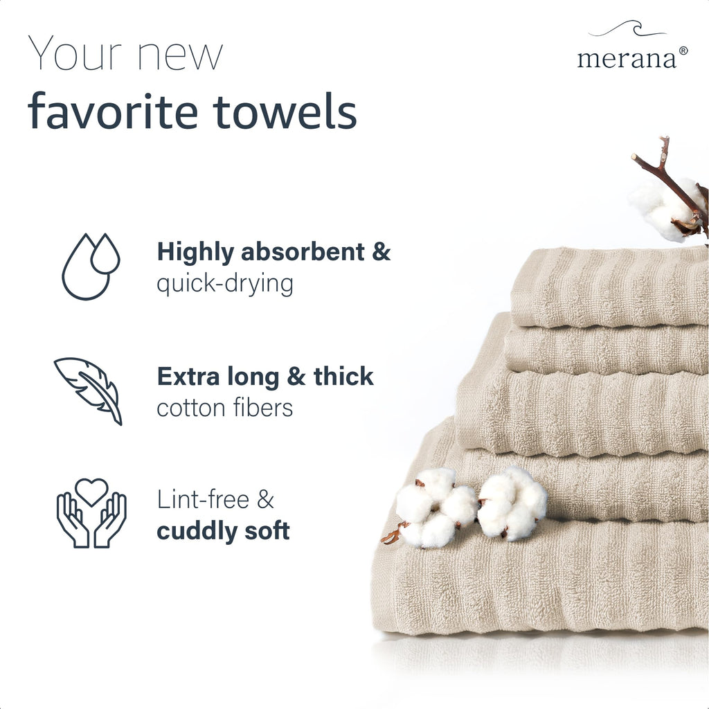 Merana OSLO towel set | quick-drying, soft & lint-free | terry luxury quality | 100% cotton terrycloth | OEKO-TEX | 590 GSM - image 2
