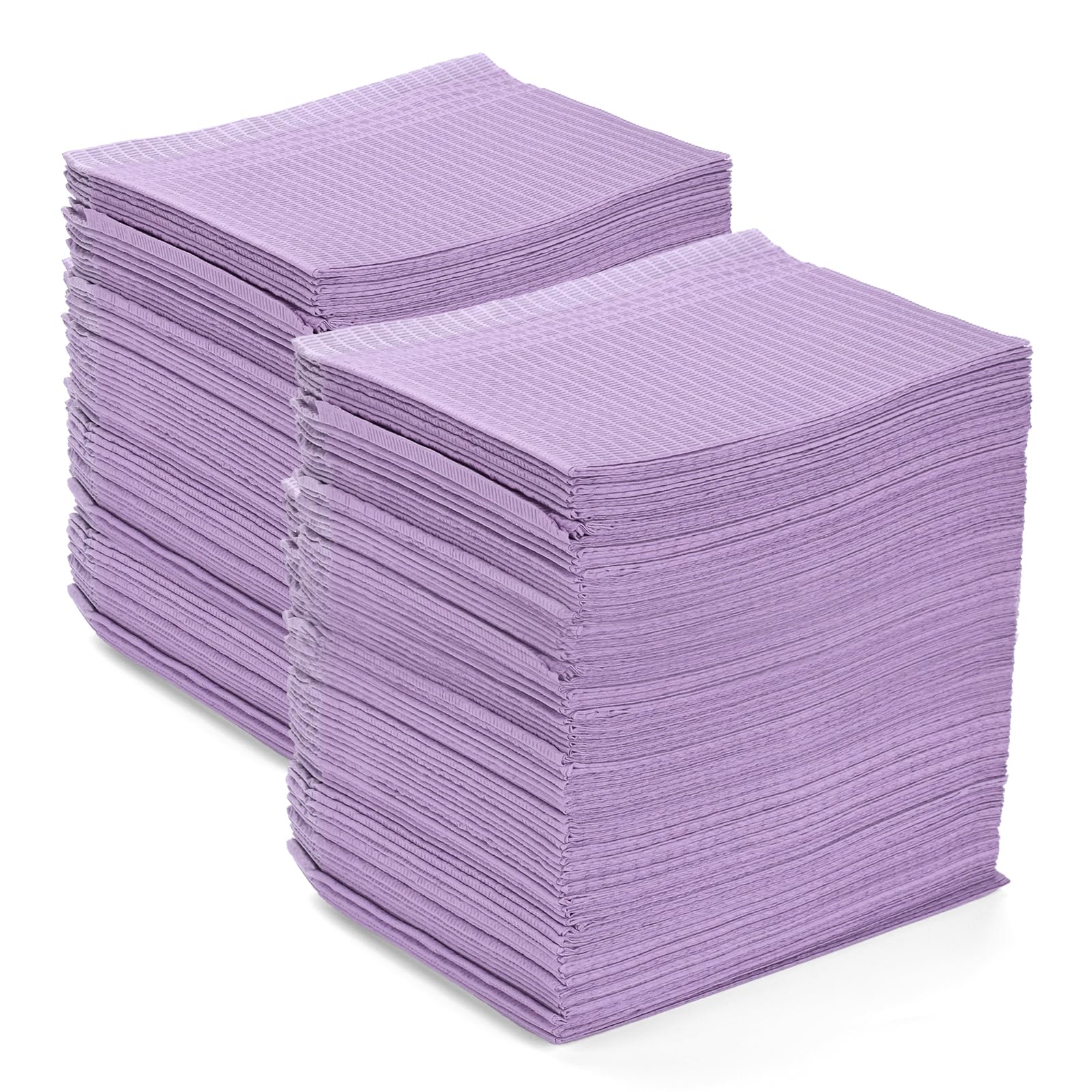 ATOMUS 125Pcs Disposable Tattoo Tablecloths | Waterproof Dental Bibs - Purple