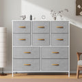 Feonase 10-Drawer Tall Dresser – Fabric Chest of Drawers for Bedroom