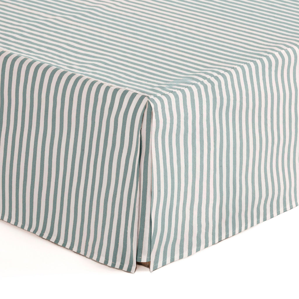 Bed Cover 105 x 190/200 cm Bed Base Cover 105 cm – Water Stripes - image 1