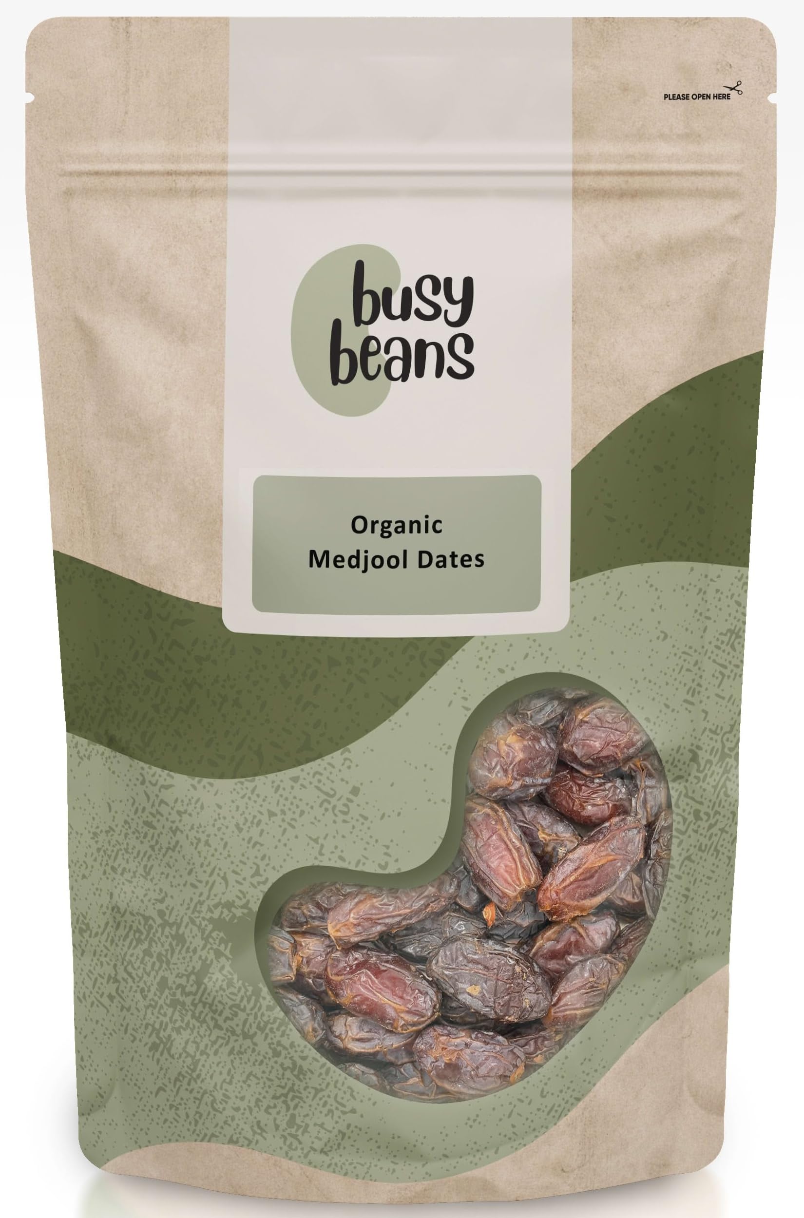 Busy Beans Organic Medjool Dates – Soil Association Certified (500g)