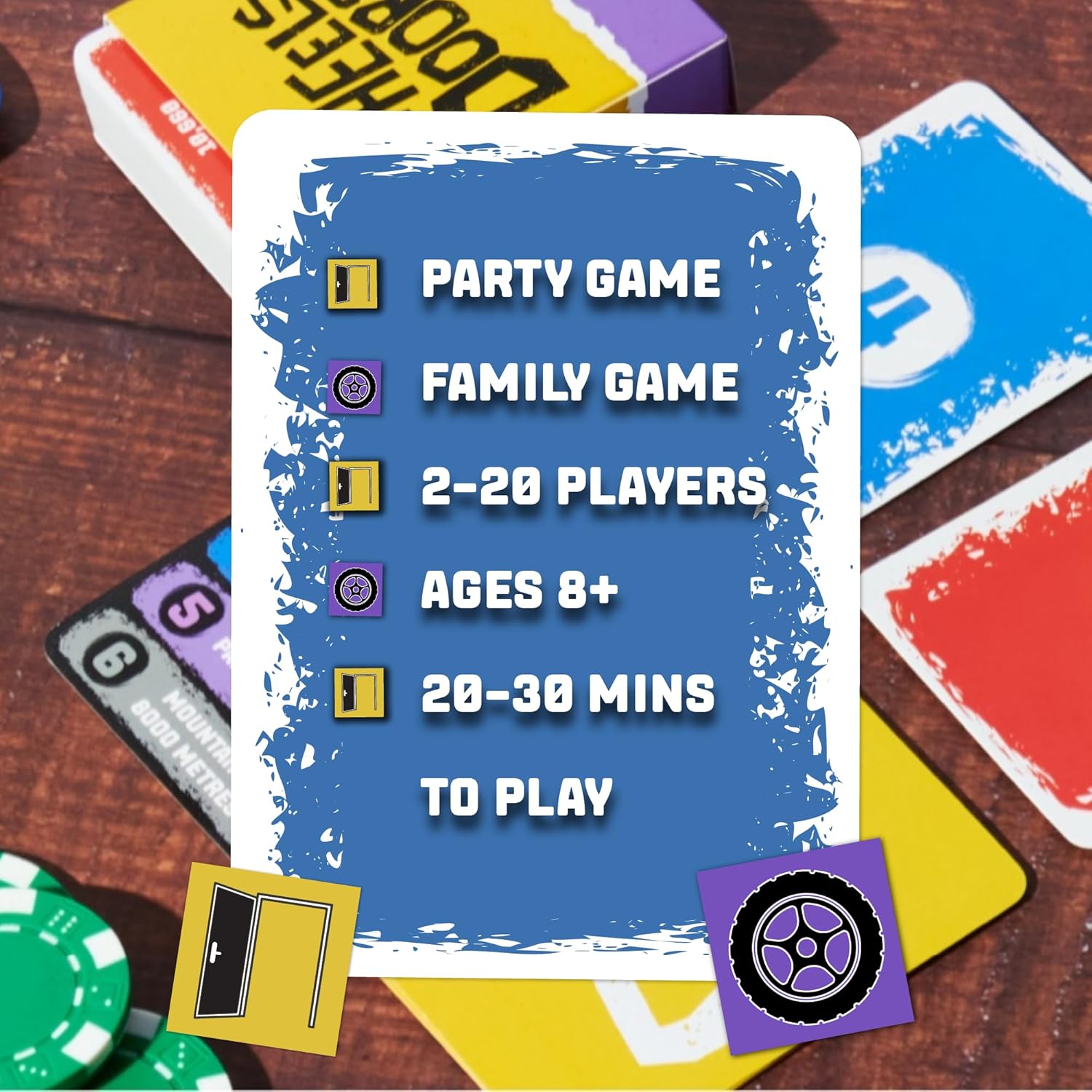 Wheels Vs Doors Board Game by Snaps | Family Party & Betting Trivia Game