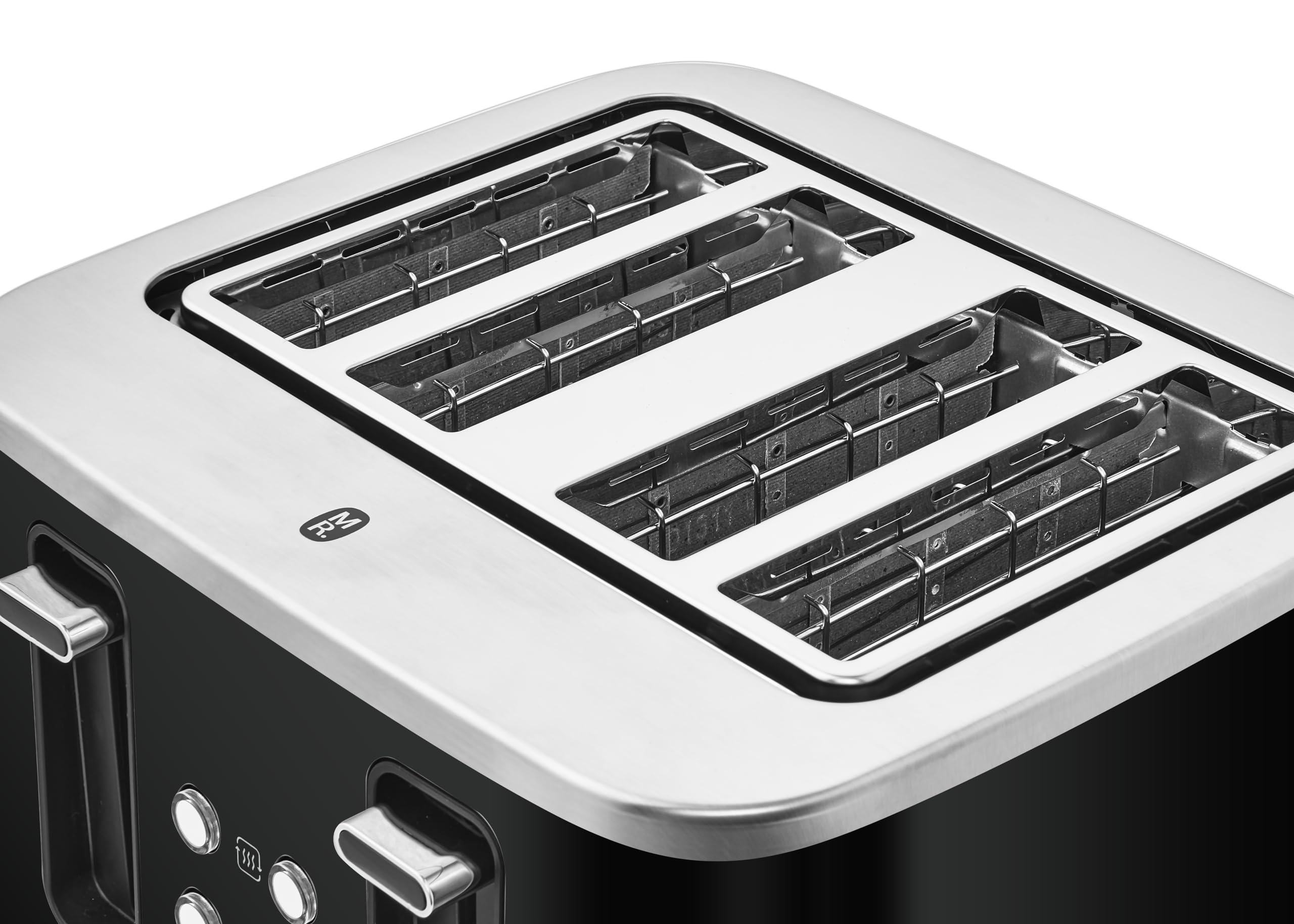Morphy Richards Motive 4 Slice Toaster – Black Metal with 7 Settings