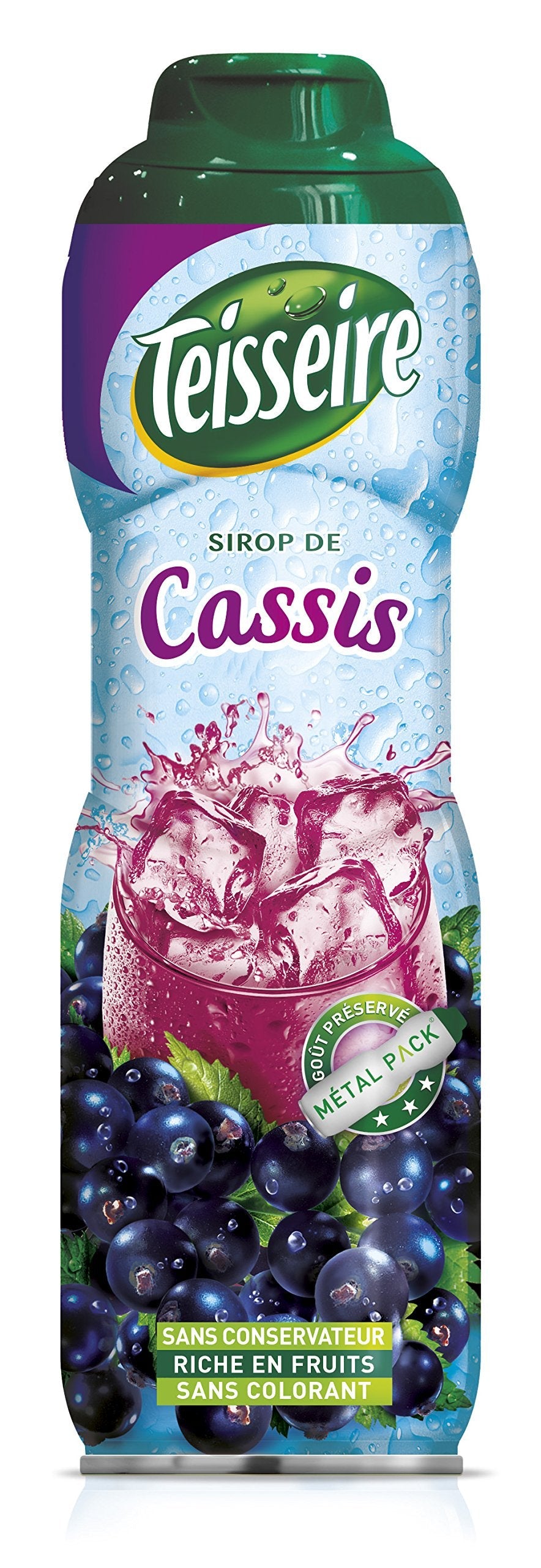 Teisseire Blackcurrant Syrup – Natural Fruit Juice Cordial, 60cl
