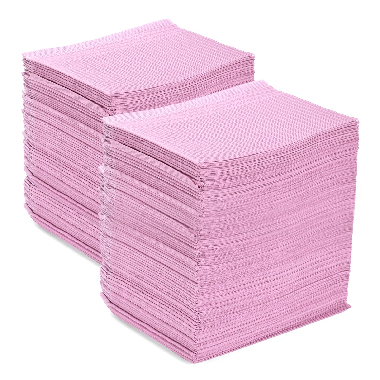 ATOMUS 125Pcs Disposable Tattoo Tablecloths | Waterproof Dental Bibs - Pink