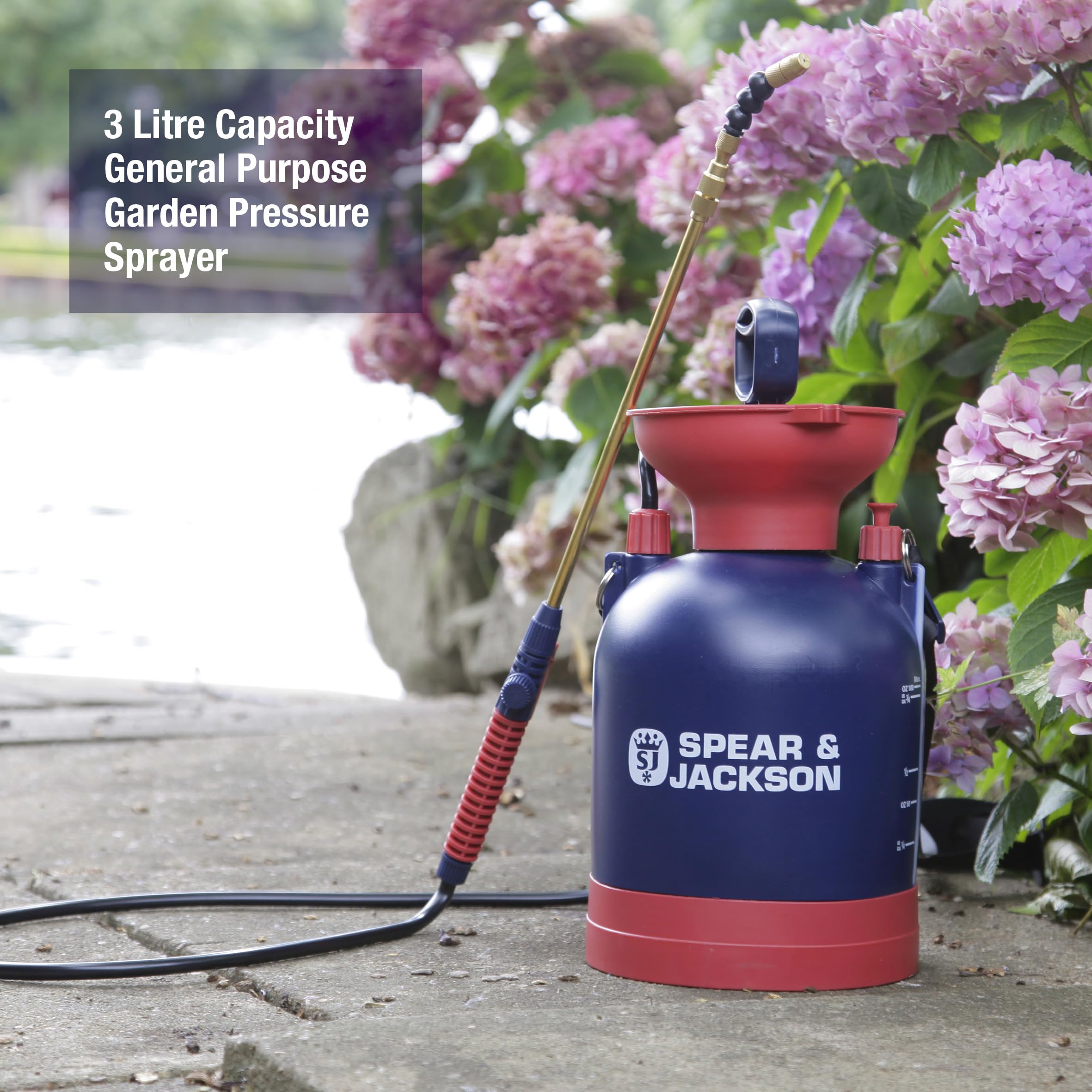 Spear & Jackson 3L Pump Action Pressure Sprayer | Garden & Car Care