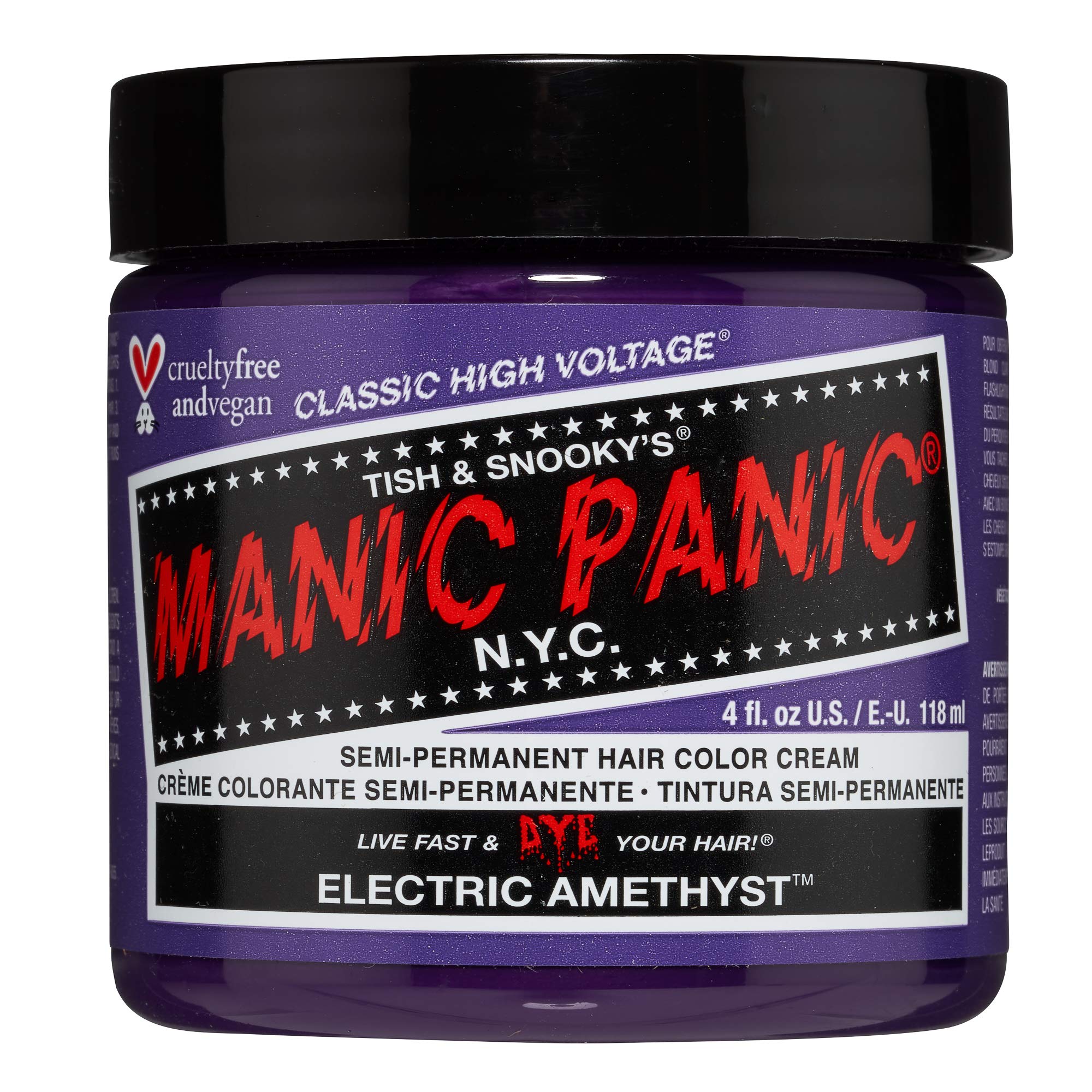 Manic Panic Electric Amethyst Semi Permanent Purple Hair Dye – 118ml