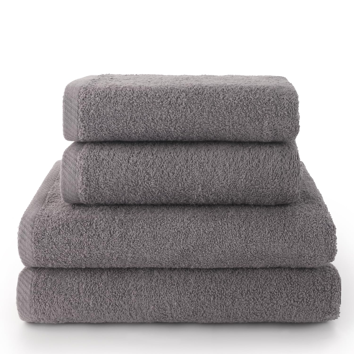 Top Towel 4-Piece Bath Towel Set | 100% Cotton Absorbent Towels
