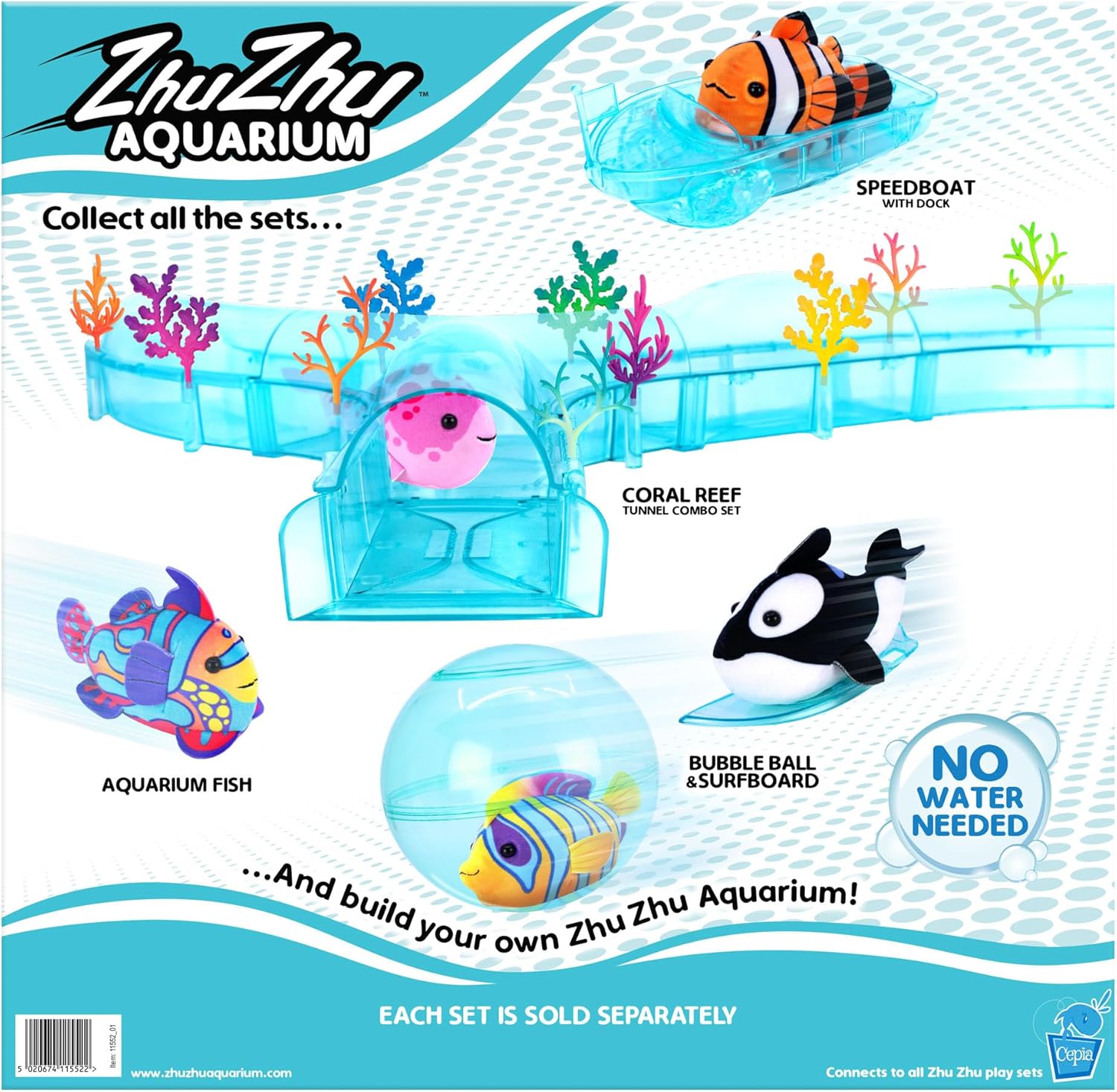 Zhu Zhu Aquarium Figure of 8 Starter Playset with Exclusive Fish