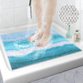 Square Loofah Shower Mat – 80x80cm Non-Slip Anti-Mould Mat