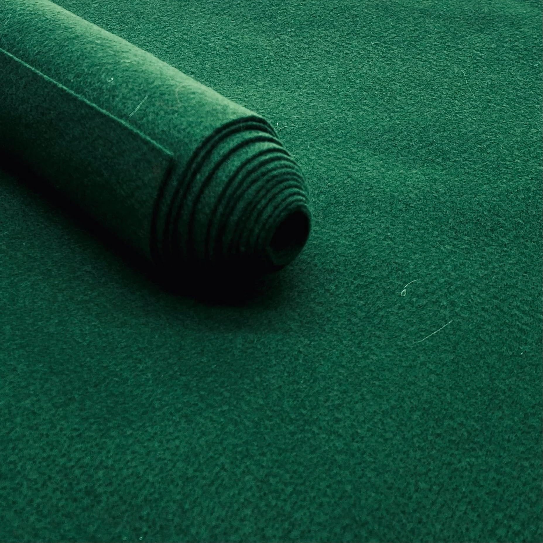 Olive Green Acrylic Felt Baize Fabric for Poker & Crafts
