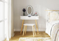 GFW Signy White Dressing Table Set with LED Mirror and Stool