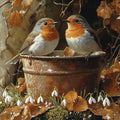 MEIYUDA Cute Bird 5D Diamond Painting Kit – DIY Gem Art for Wall Decor