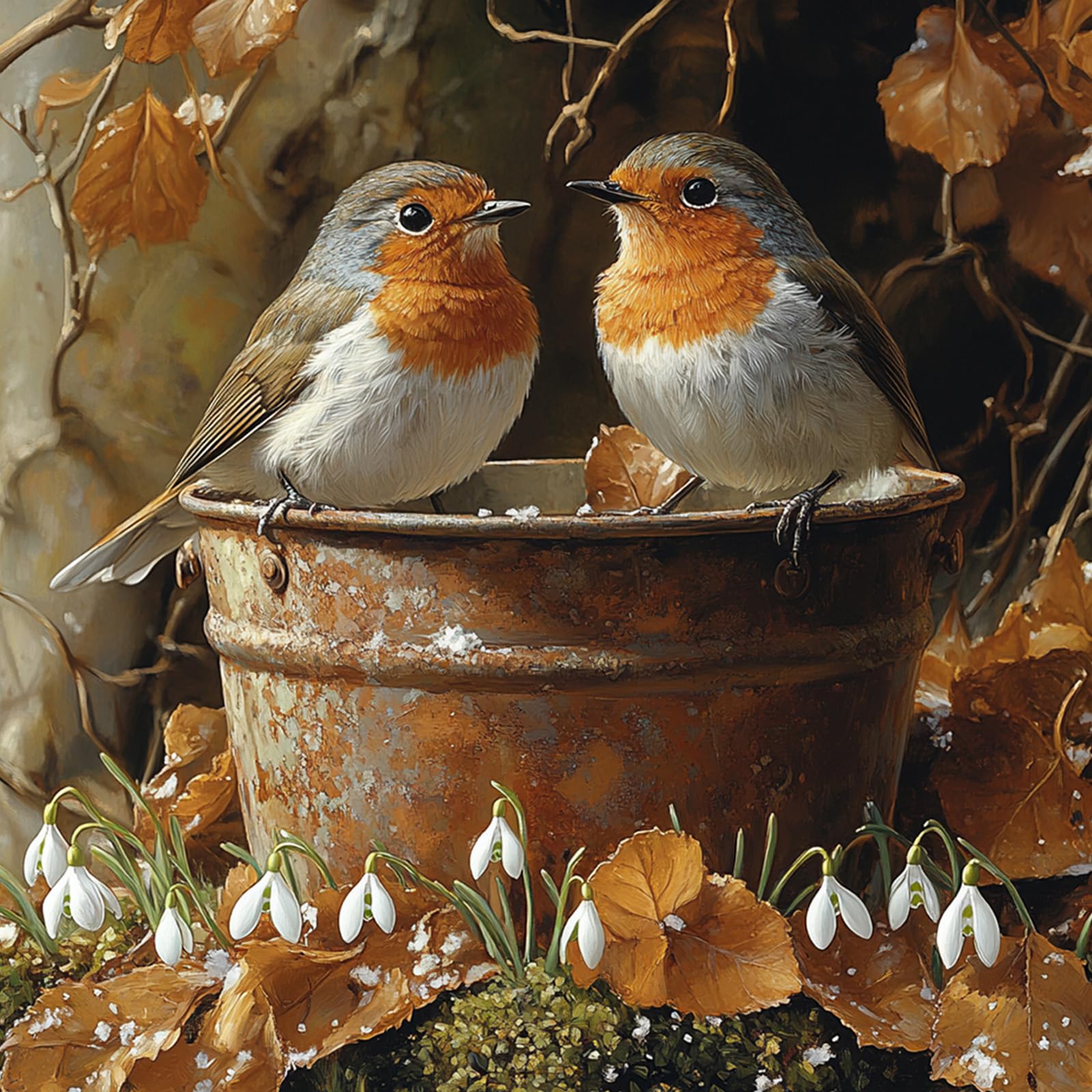 MEIYUDA Cute Bird 5D Diamond Painting Kit – DIY Gem Art for Wall Decor