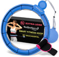 WELLRELAXX Smart Weighted Hula Hoop with Waist Slimmer Belt - 113cm