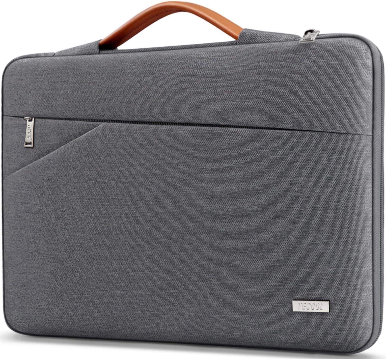 TECOOL 16 Inch Laptop Sleeve | Waterproof Protective Case - Dark Grey