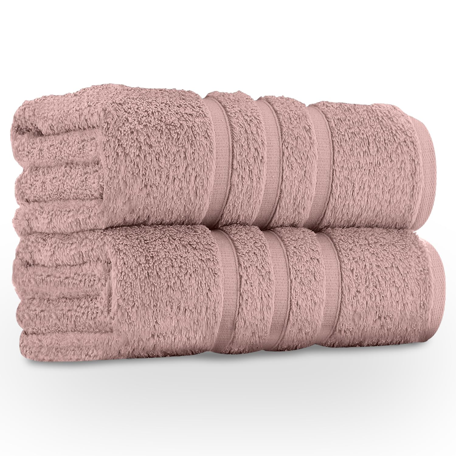 GC GAVENO CAVAILIA Egyptian Cotton Jumbo Bath Sheets - 2 Pack, Blush Pink
